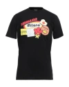 Dsquared2 Man T-shirt Black Size L Cotton In Black