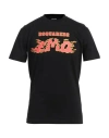 Dsquared2 Man T-shirt Black Size L Cotton