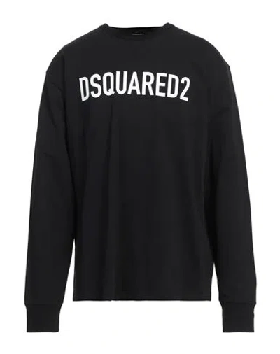 DSQUARED2 DSQUARED2 MAN T-SHIRT BLACK SIZE M COTTON