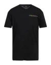 Dsquared2 Palm Beach Printed Cotton T-shirt In Black