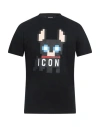 Dsquared2 Man T-shirt Black Size L Cotton