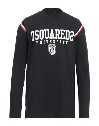 Dsquared2 Man T-shirt Black Size M Cotton, Polyester