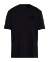 Dsquared2 Man T-shirt Black Size L Cotton, Polyester In Black