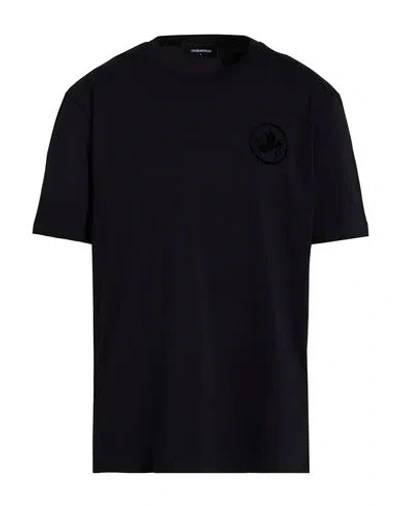 Dsquared2 Man T-shirt Black Size L Cotton, Polyester