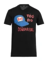 Dsquared2 Graphic-print Cotton T-shirt In Black