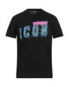 Dsquared2 Man T-shirt Black Size M Cotton