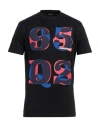 Dsquared2 Man T-shirt Black Size M Cotton