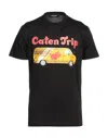 Dsquared2 Black Caten Trip T-shirt In Black
