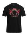 Dsquared2 Man T-shirt Black Size Xl Cotton