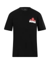 Dsquared2 Printed Cotton Jersey T-shirt In Black