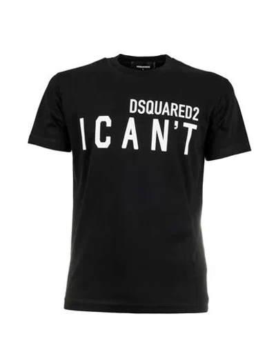 Dsquared2 Man T-shirt Black Size Xs Cotton