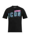 Dsquared2 Man T-shirt Black Size Xs Cotton