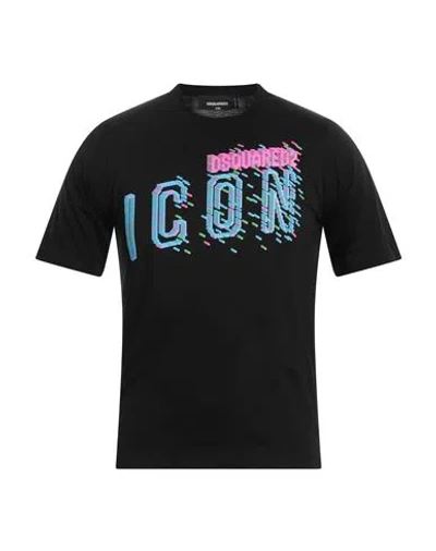 Dsquared2 Man T-shirt Black Size Xs Cotton