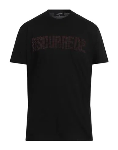 Dsquared2 Man T-shirt Black Size Xxxl Cotton