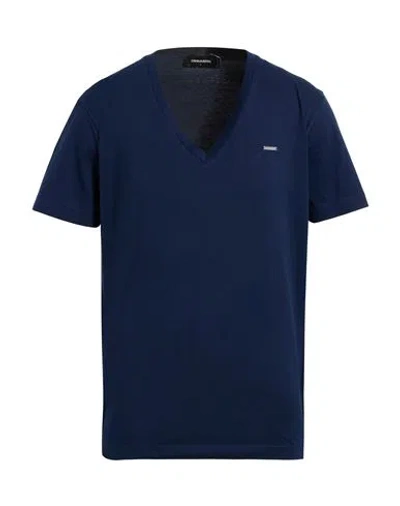 Dsquared2 Man T-shirt Blue Size L Cotton