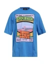 Dsquared2 Graphic-print Short-sleeve Cotton T-shirt In Blue