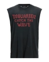 Dsquared2 Man T-shirt Steel Grey Size L Cotton In Grey