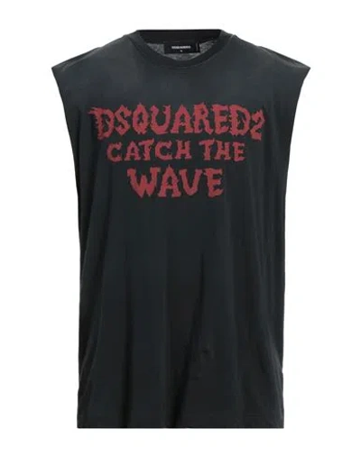 Dsquared2 Man T-shirt Steel Grey Size L Cotton