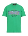 Dsquared2 Man T-shirt Green Size L Cotton