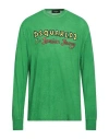 Dsquared2 Man T-shirt Green Size Xxl Cotton In Green