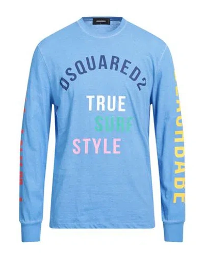 Dsquared2 Man T-shirt Light Blue Size Xxl Cotton