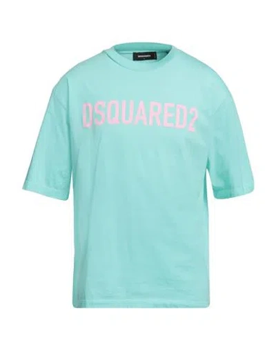 Dsquared2 Man T-shirt Light Green Size L Cotton