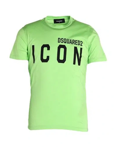 Dsquared2 Man T-shirt Light Green Size Xs Cotton