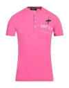 Dsquared2 Man T-shirt Magenta Size M Cotton In Magenta