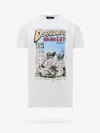 Dsquared2 Printed Cotton T-shirt In White