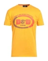 Dsquared2 Man T-shirt Mandarin Size L Cotton In Mandarin