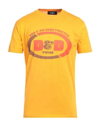 Dsquared2 Man T-shirt Mandarin Size L Cotton