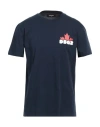 Dsquared2 Loose Fit T-shirt With Logo Print In Blue