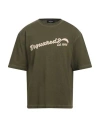 Dsquared2 Logo-embroidered T-shirt In Green