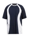 Dsquared2 Block Design Crew Neck Short Sleeve T-shirts In Navy