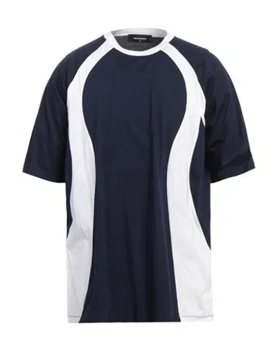 DSQUARED2 DSQUARED2 MAN T-SHIRT NAVY SIZE M COTTON