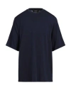 Dsquared2 Man T-shirt Navy Size L Cotton, Viscose In Navy