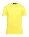 Dsquared2 Man T-shirt Pastel Yellow Size L Cotton