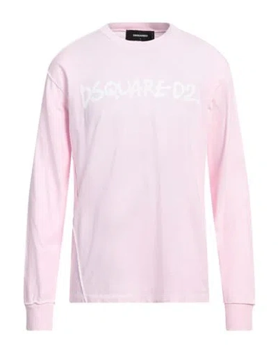 Dsquared2 Man T-shirt Pink Size Xl Cotton