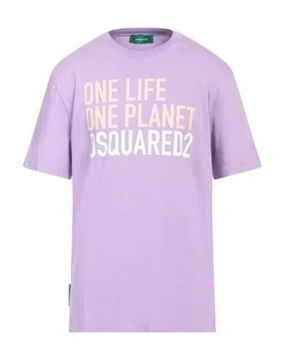 Dsquared2 Man T-shirt Purple Size Xl Cotton