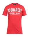 Dsquared2 Man T-shirt Red Size S Cotton