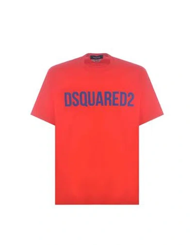 Dsquared2 Man T-shirt Red Size Xl Cotton