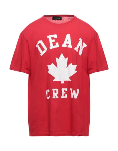 DSQUARED2 DSQUARED2 MAN T-SHIRT RED SIZE XS COTTON,12564790WL 7