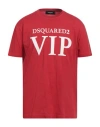 Dsquared2 Man T-shirt Red Size Xxl Cotton