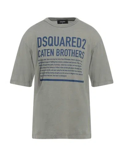 Dsquared2 Man T-shirt Sage Green Size L Cotton, Polyester