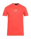 Dsquared2 Man T-shirt Tomato Red Size L Cotton In Tomato Red