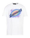 DSQUARED2 DSQUARED2 MAN T-SHIRT WHITE SIZE L COTTON