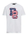 Dsquared2 Man T-shirt White Size L Cotton