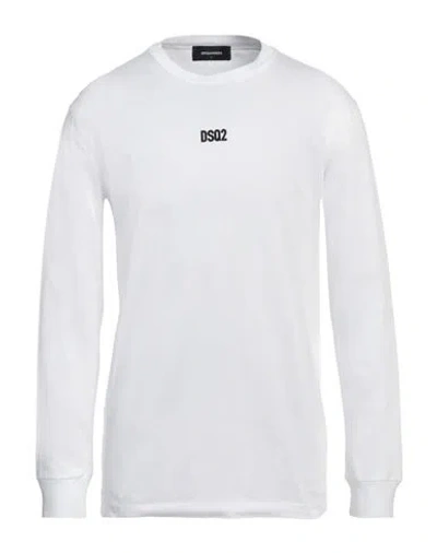 Dsquared2 Man T-shirt White Size L Cotton