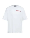 Dsquared2 Man T-shirt White Size L Cotton In White