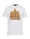 Dsquared2 Man T-shirt White Size L Cotton